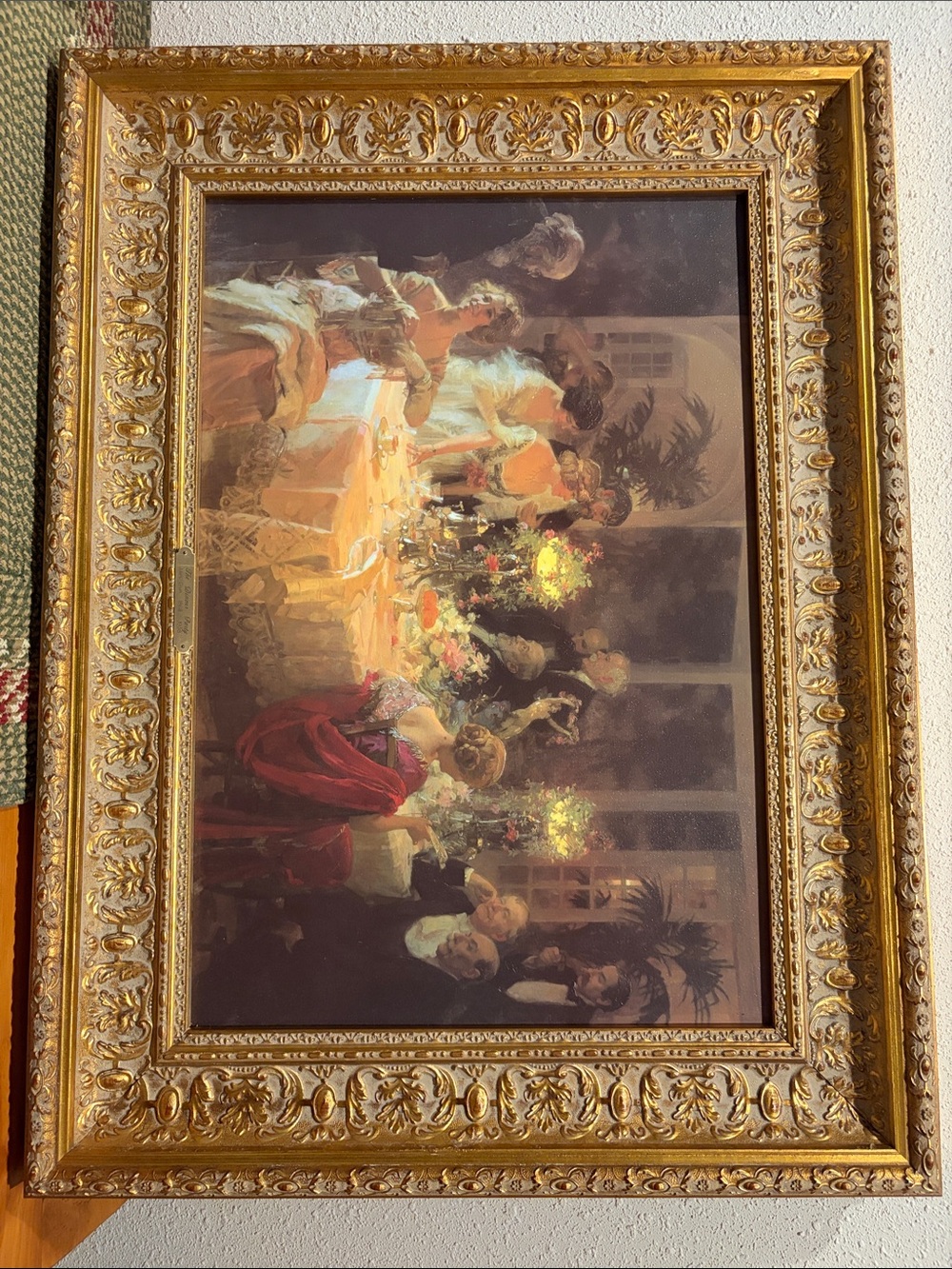 Jules-Alexandre Grun (French 1868-1938), oil on canvas, 'The Dinner Party